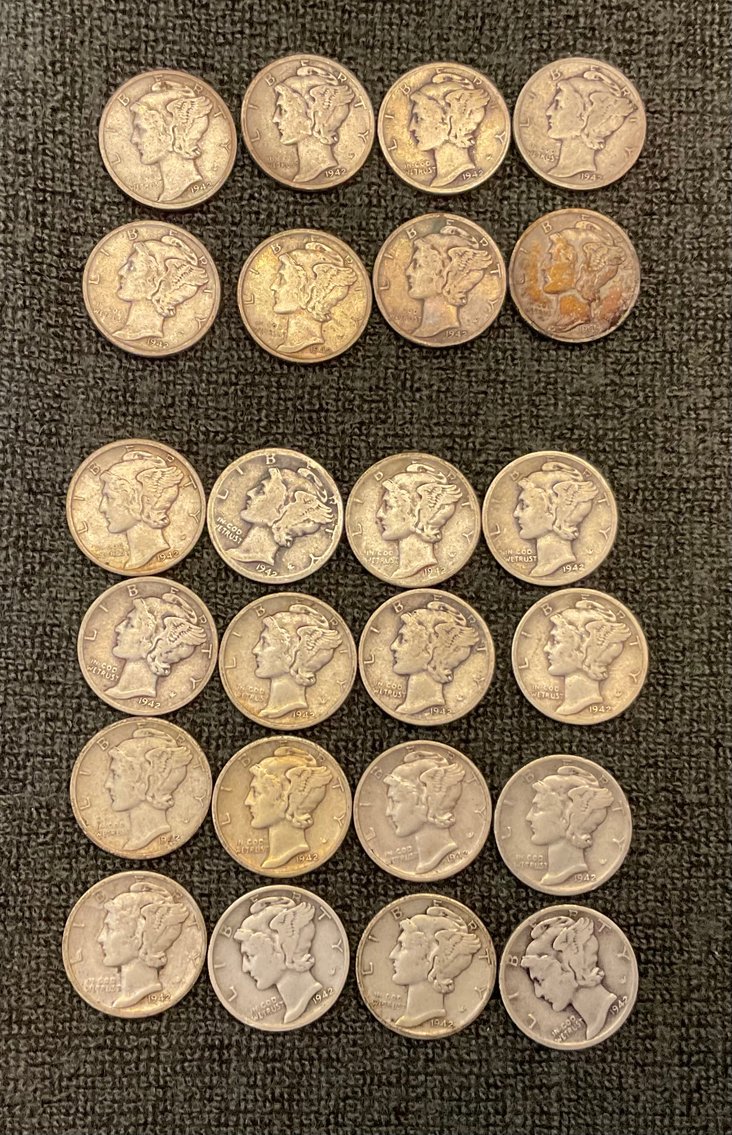 Image for 1942 Mercury Dimes