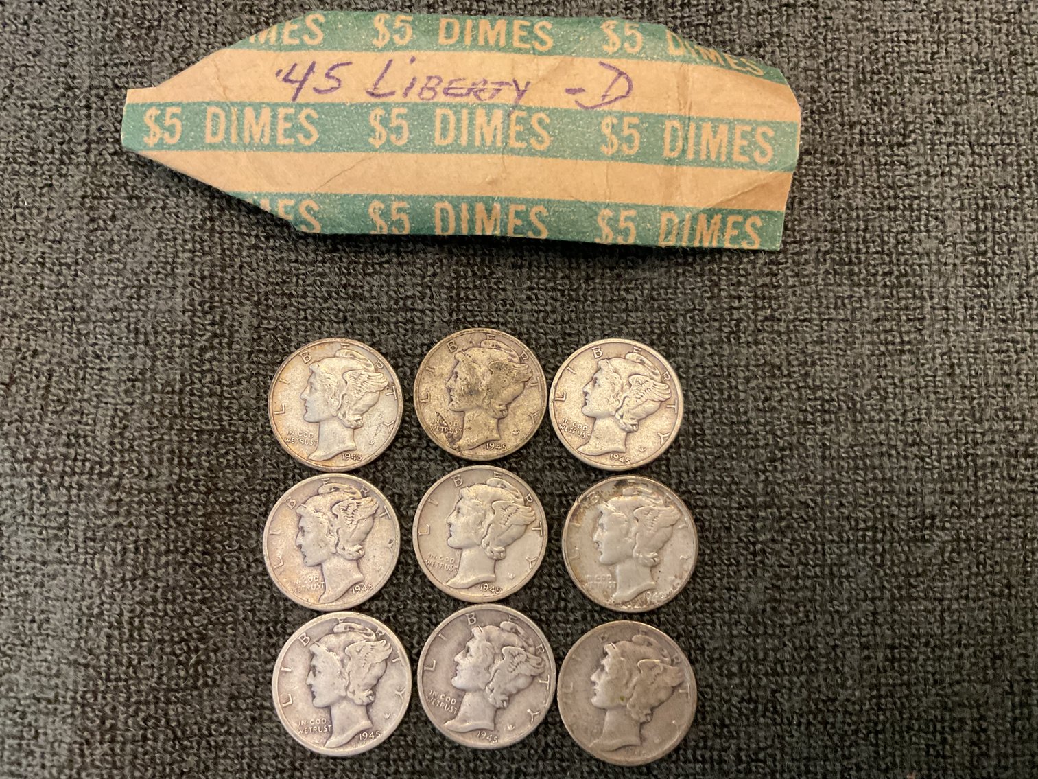 Image for 1945 Mercury Dimes