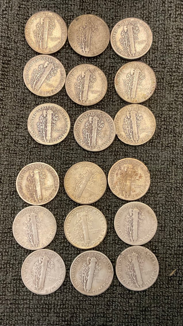 Image for 1945 Mercury Dimes