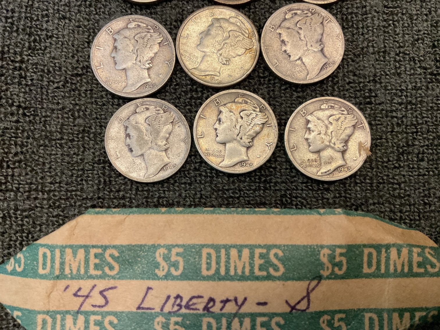 Image for 1945 Mercury Dimes