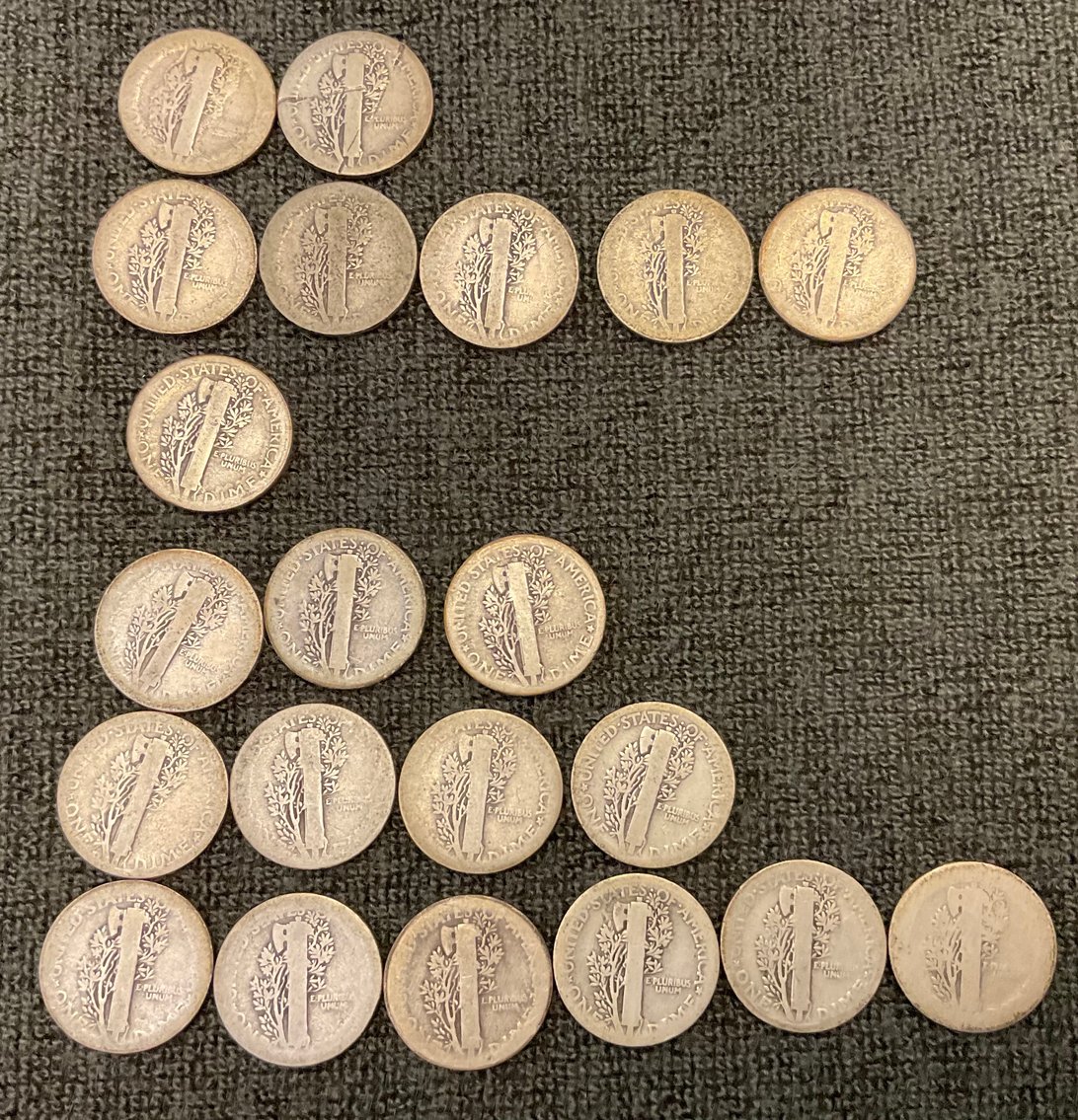 Image for 1910-1920 Mecury Dimes