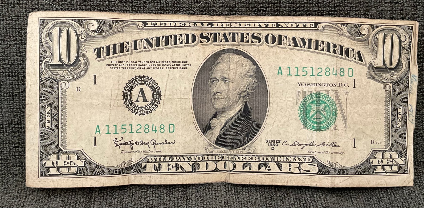 Image for 1950D $10 Note