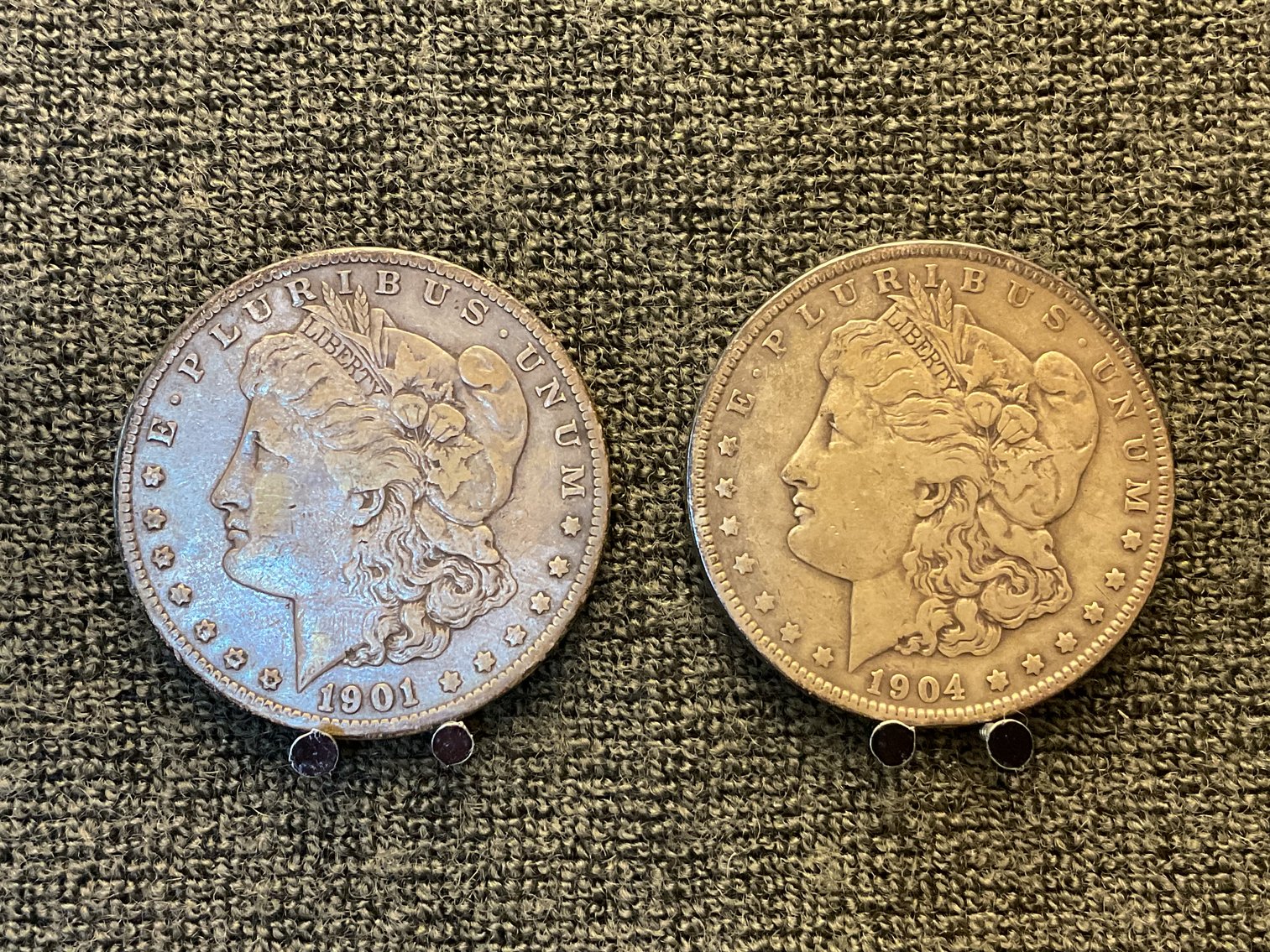 Image for 1901 & 1904 Morgan Silver Dollars