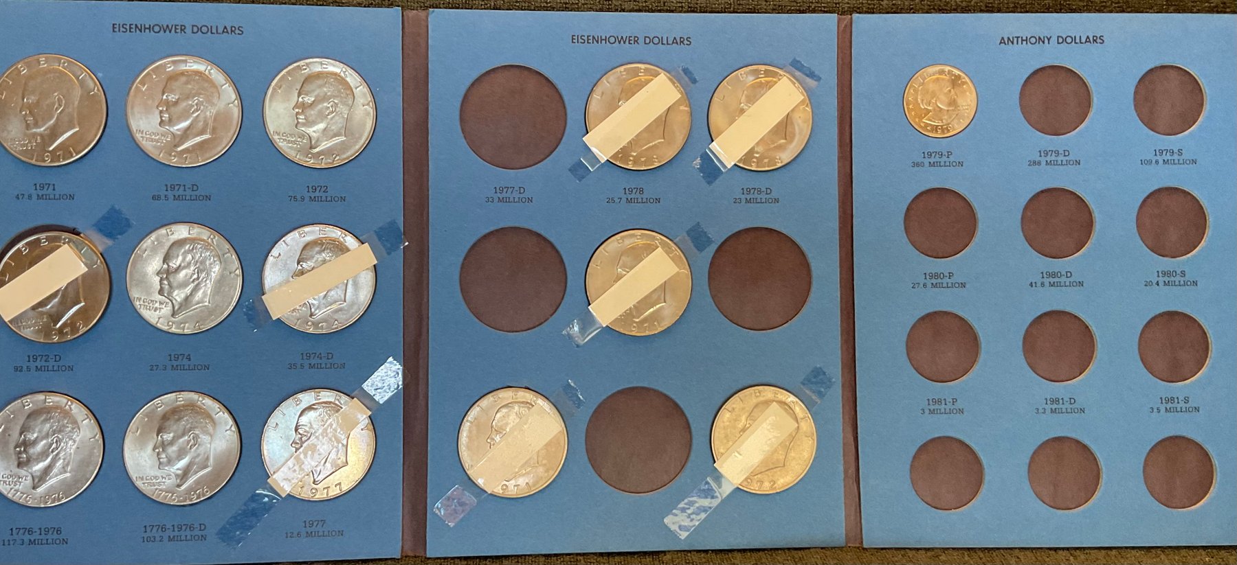 Image for Silver Dollars in Whitman Coin Folder
