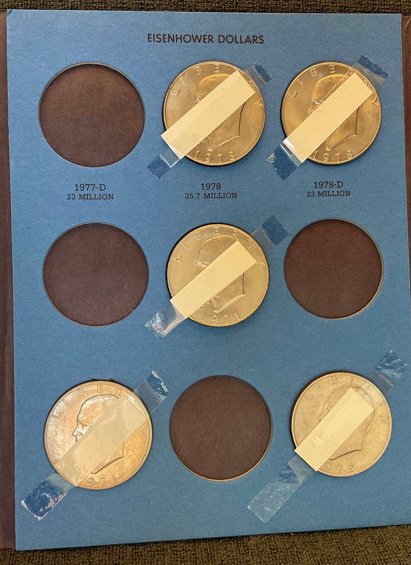 Image for Silver Dollars in Whitman Coin Folder