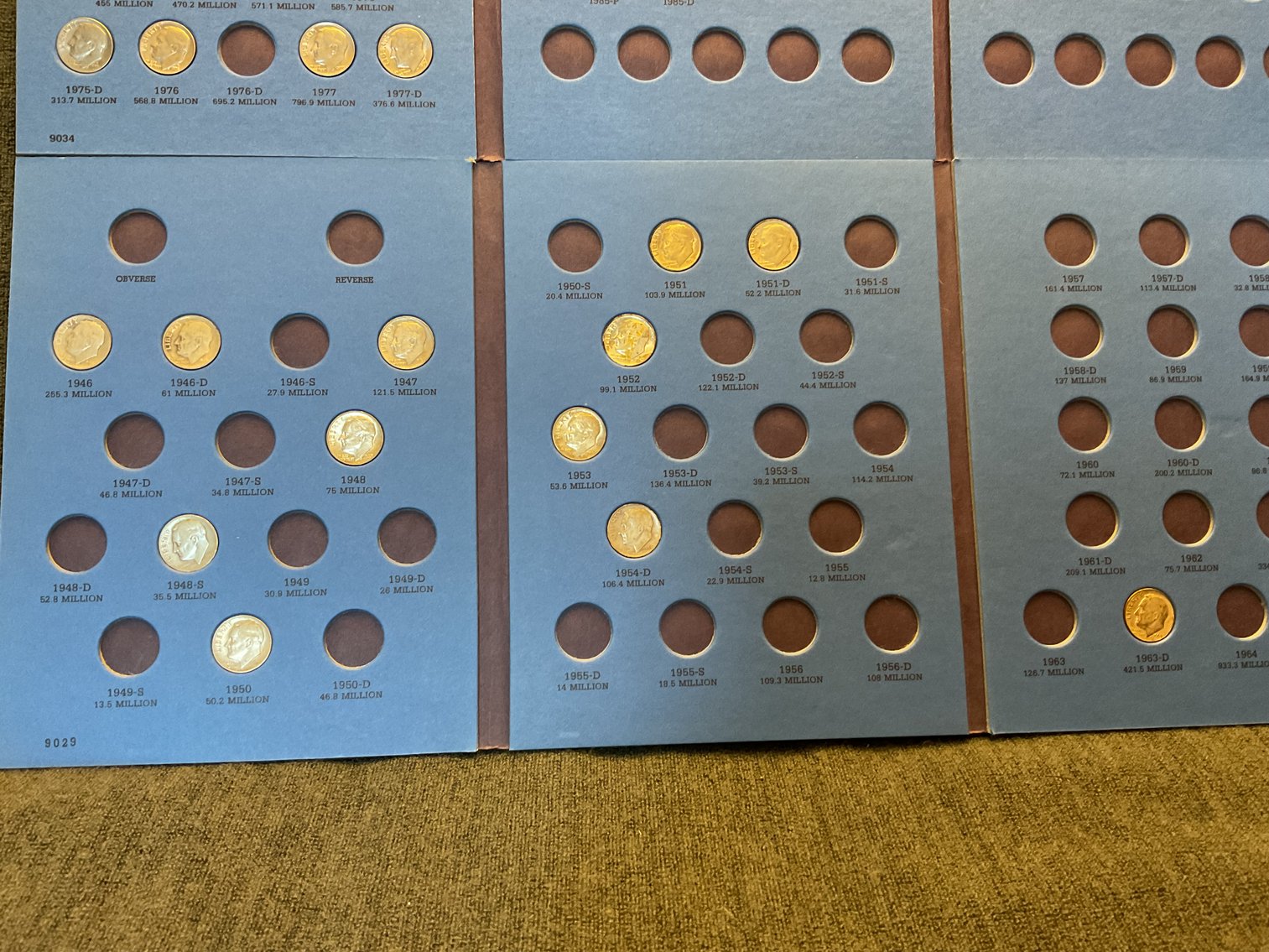 Image for Roosevelt Dimes in Whitman Coin Folders
