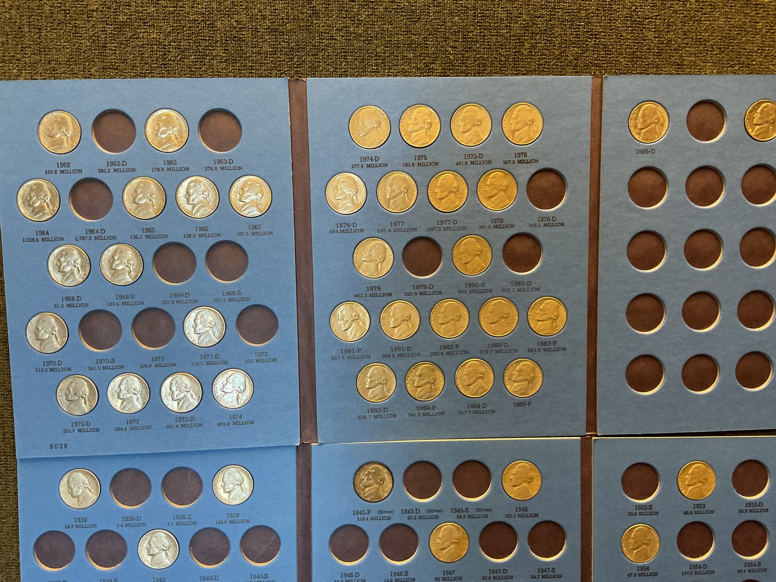 Image for Jefferson Nickels in Whitman Coin Folders