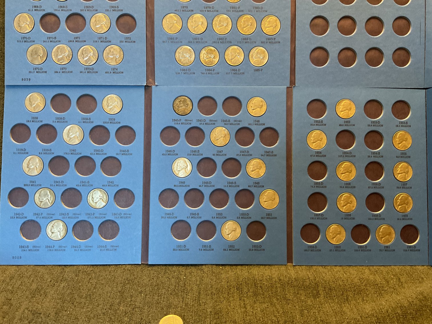 Image for Jefferson Nickels in Whitman Coin Folders