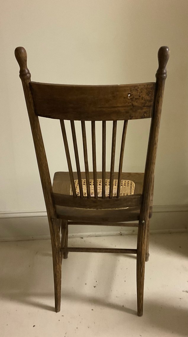 Image for Oak Chair with Cane Seat