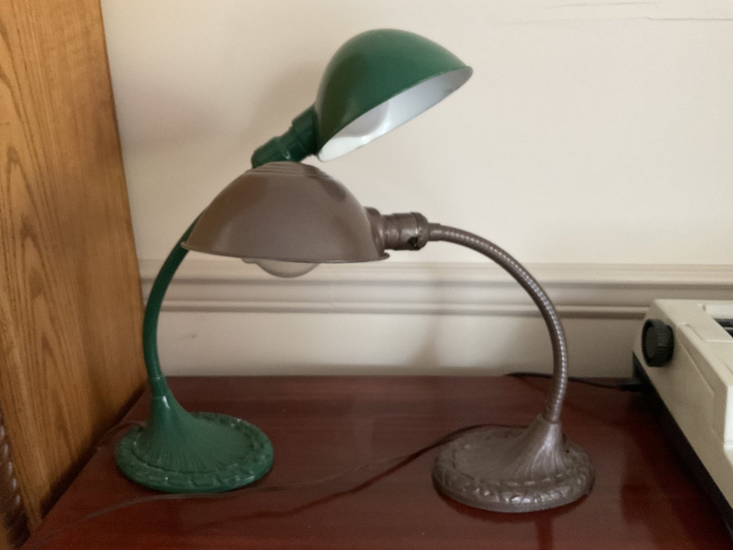 Image for Two Antique Desk Lamps
