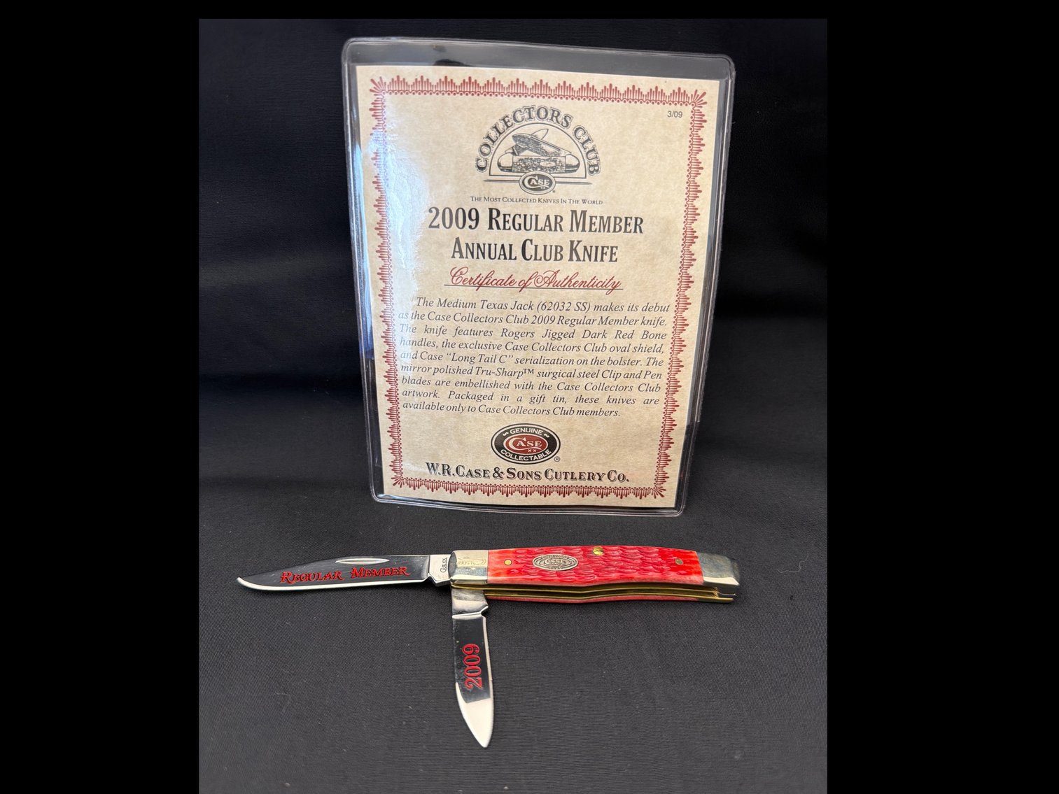 Image for Case 2009 regular member annual club knife
