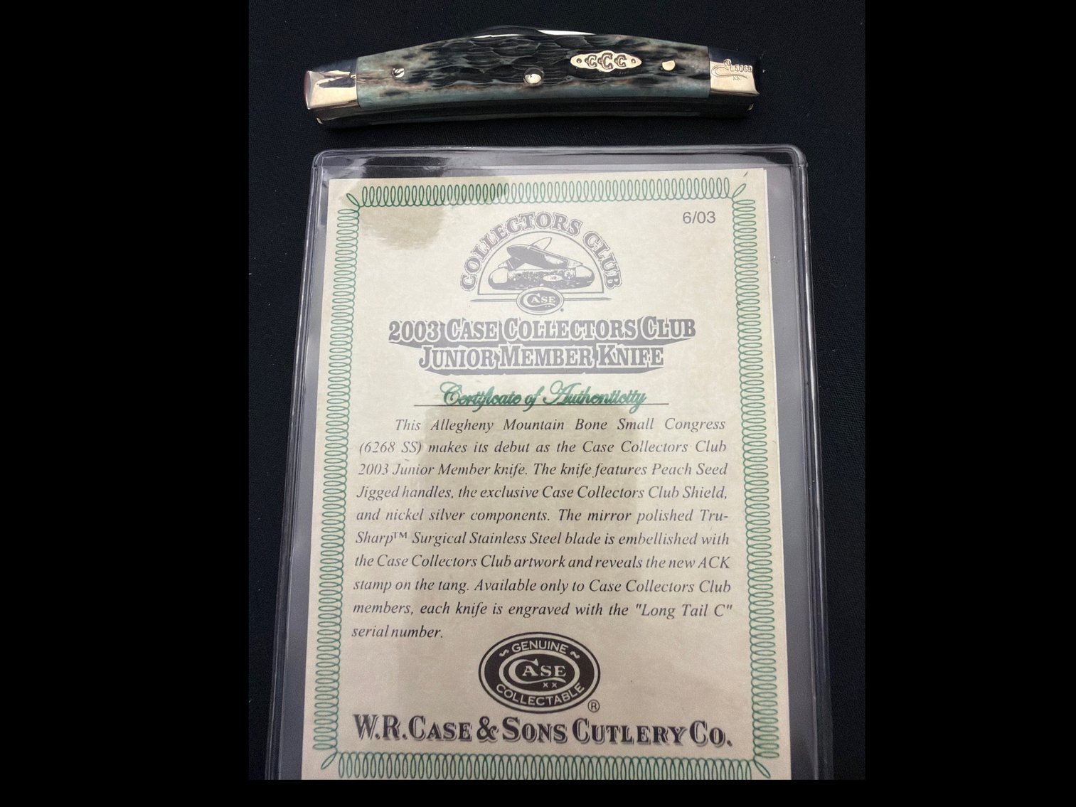 Image for 2003 case collectors club knives