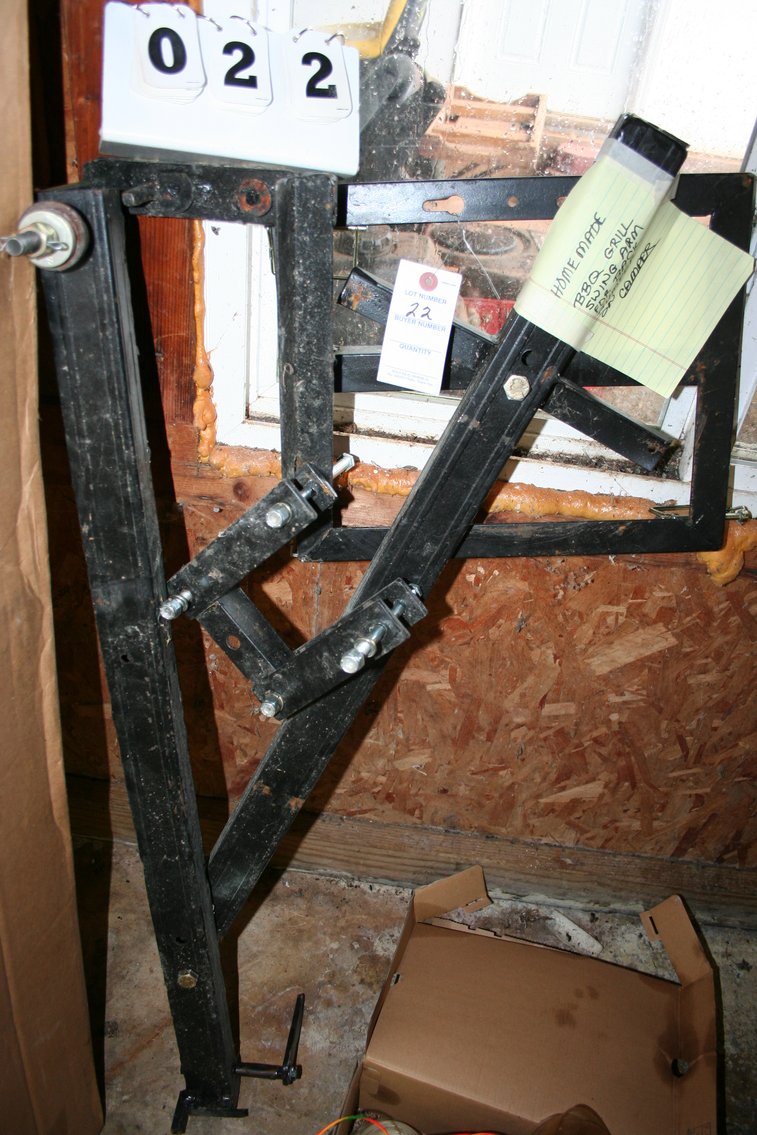 Image for Homemade BBQ Swing Arm For Camper Bumper