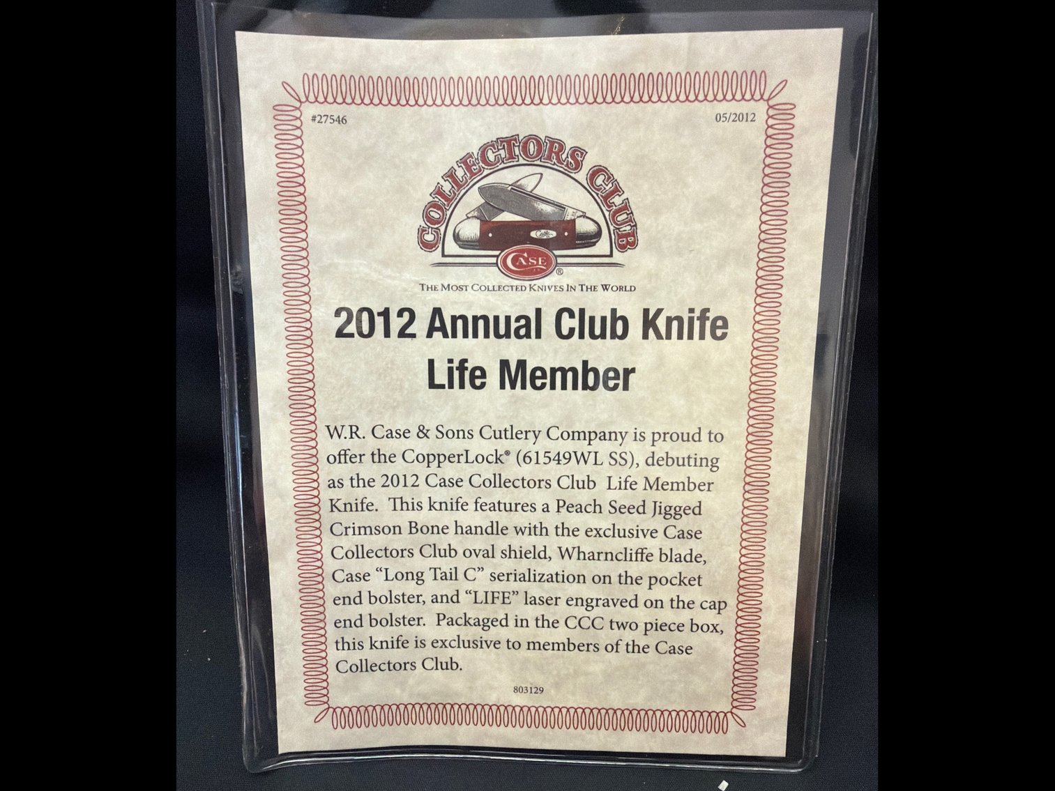 Image for 2012 annual knife club