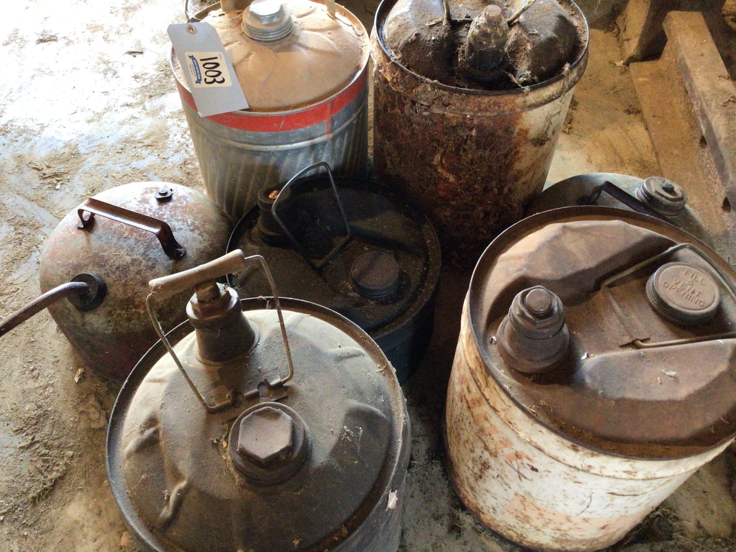 Image for Vintage Metal Gas Cans