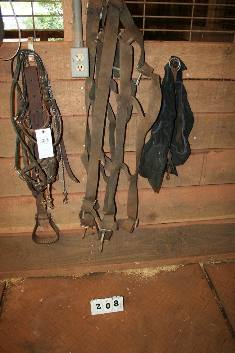 Image for Horse Tac & Blankets, Bridles, Bits, Rakes, Misc (ONE LARGE LOT)
