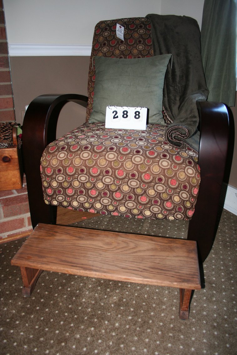 Image for Mission Style Chair & Oak Foot Rest