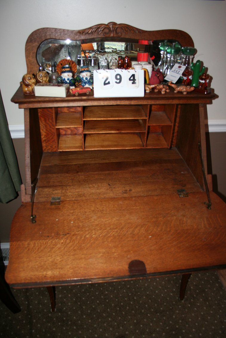 Image for Beautiful Oak Secretary Desk (ONLY)