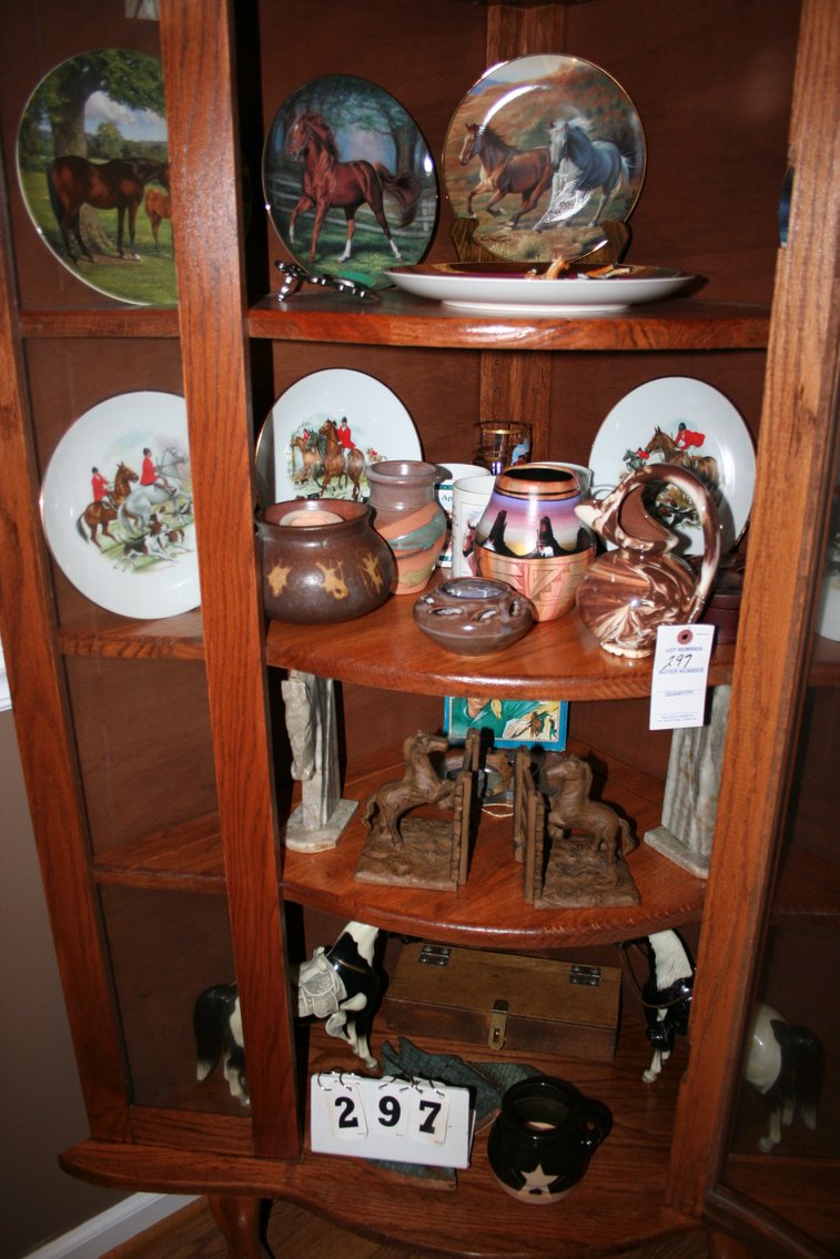 Image for Pottery, Cast Iron Book Ends Many Nice Pieces