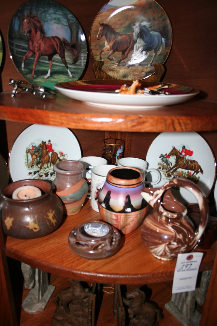 Image for Pottery, Cast Iron Book Ends Many Nice Pieces