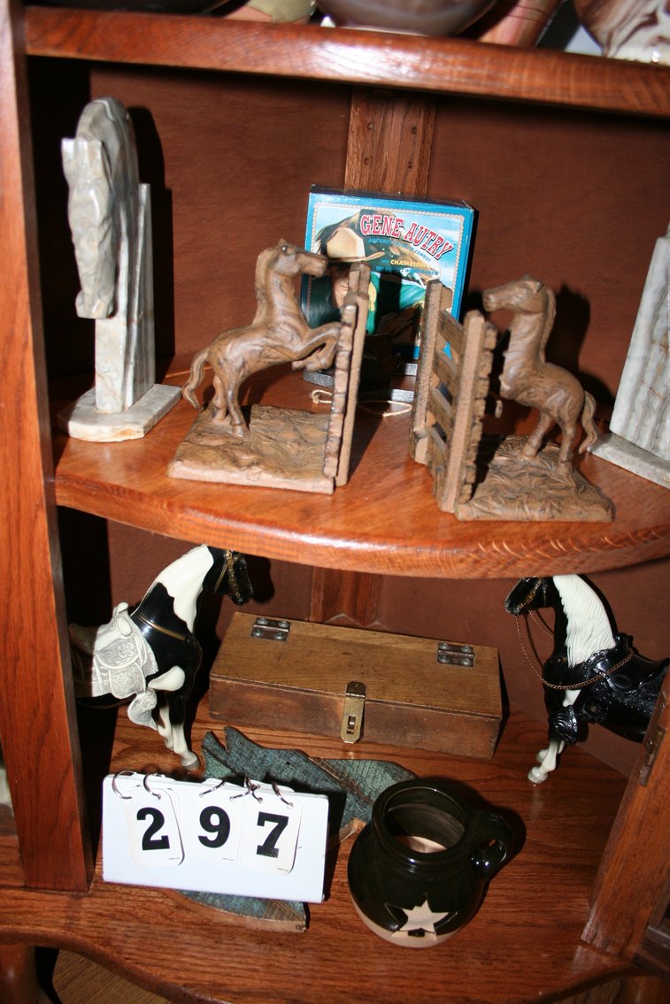 Image for Pottery, Cast Iron Book Ends Many Nice Pieces
