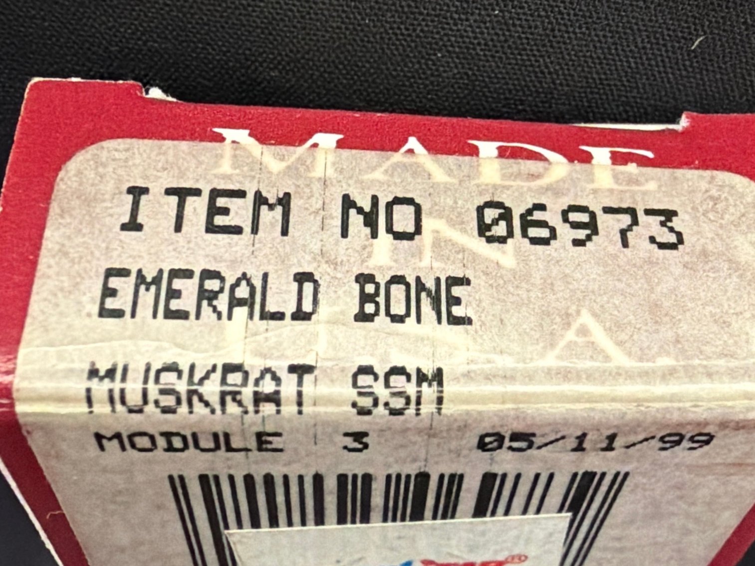 Image for Case limited edition emerald bone muskrat