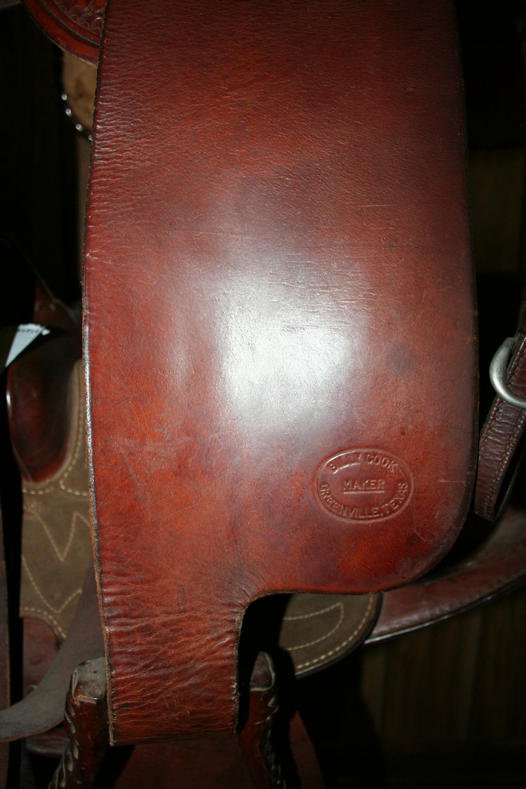 Image for Genuine original Billy Cook Saddle with Sterling Silver Conchos