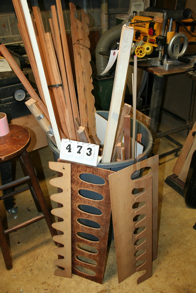 Image for Gun Rack Templates, Cherry Trim Molding, Trash Can