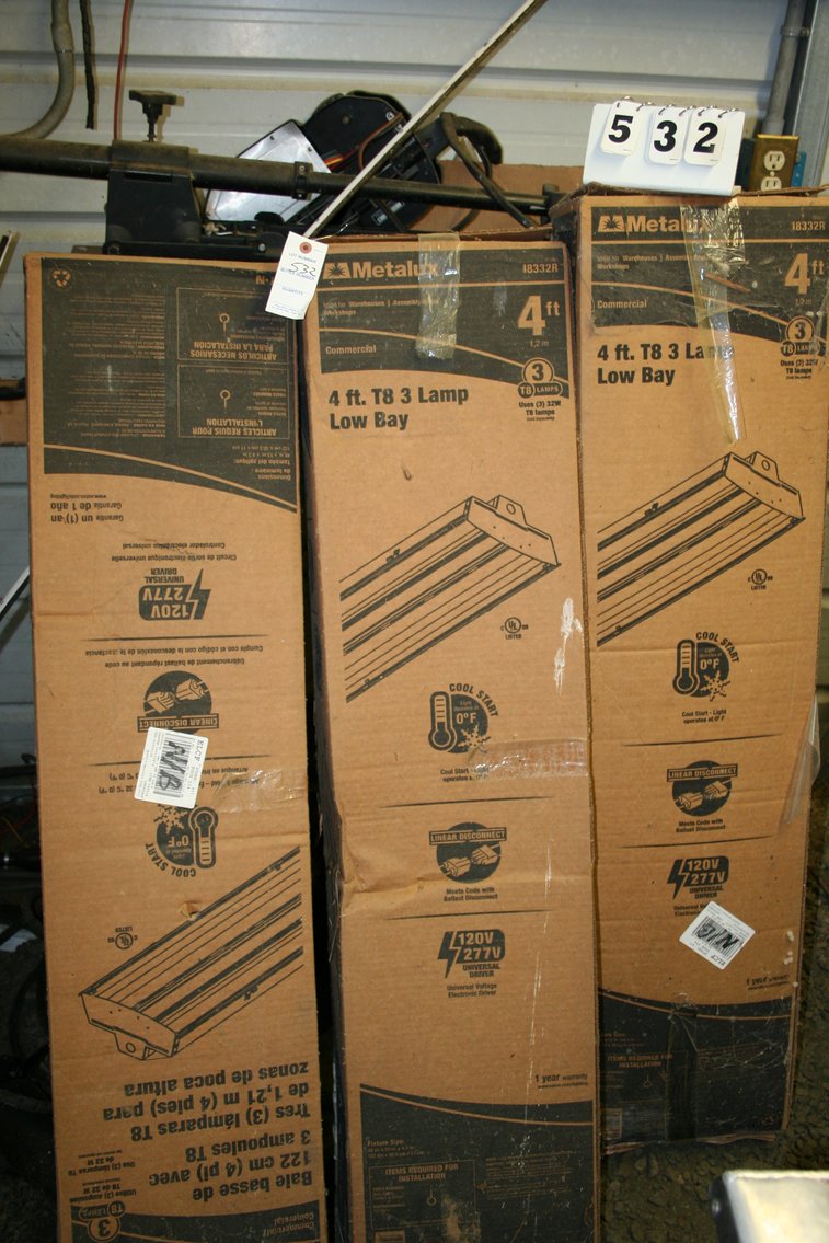 Image for Shop Lamps (3) 4 Foot 3 Lamp