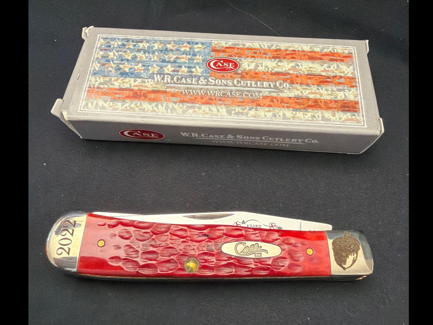 Image for Case Dark Red Bone Standard Jig Trapper