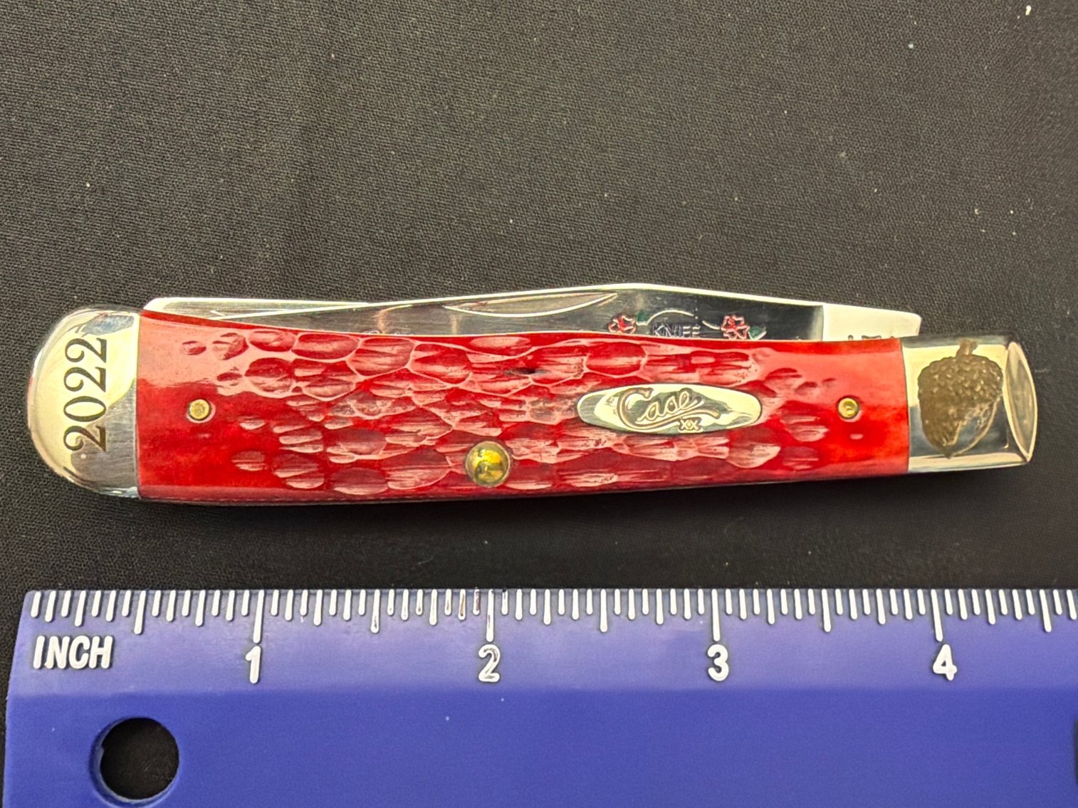 Image for Case Dark Red Bone Standard Jig Trapper