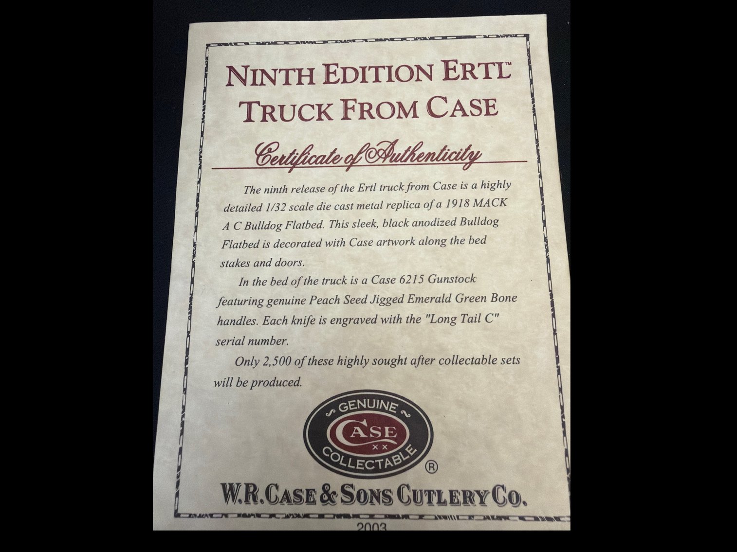 Image for Case 1918 Mack A C Bulldog Flatbed