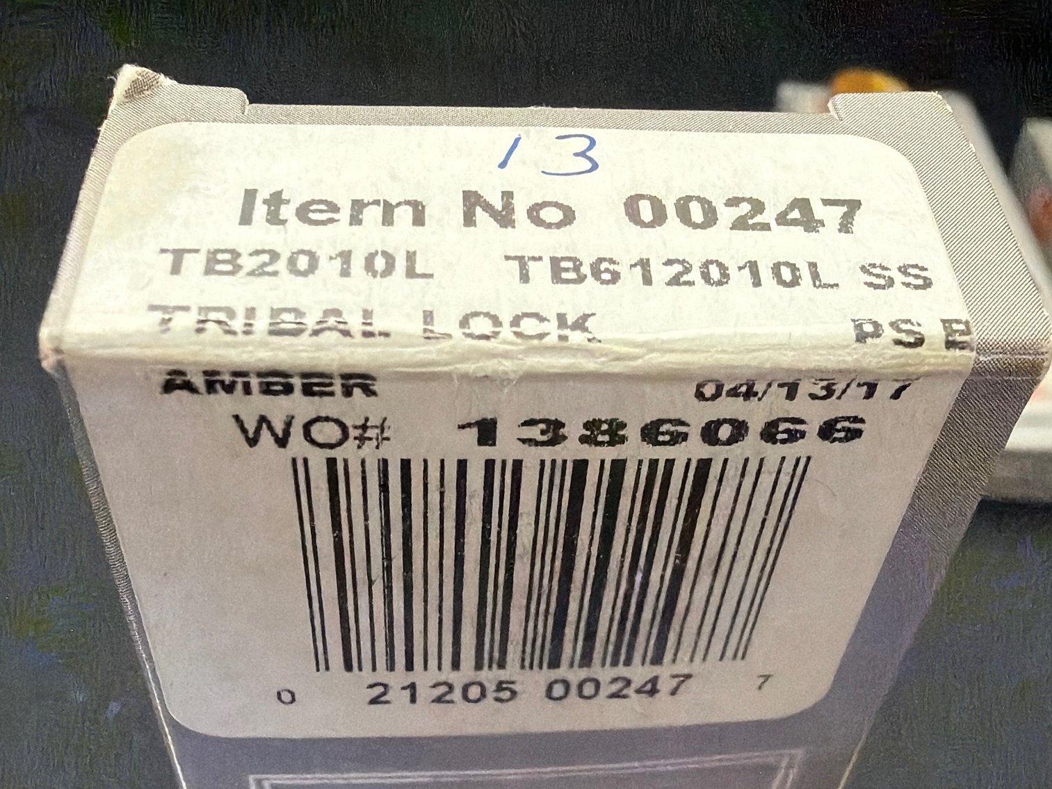 Image for Case Tribal Lock. Amber