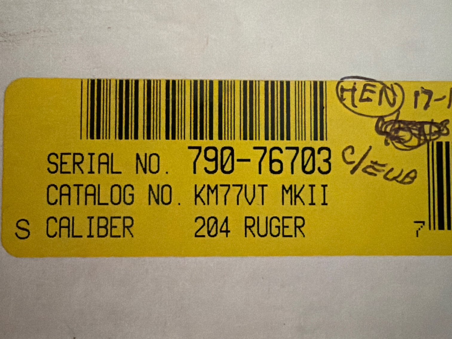 Image for Ruger M77 Mark II 204 Cal.