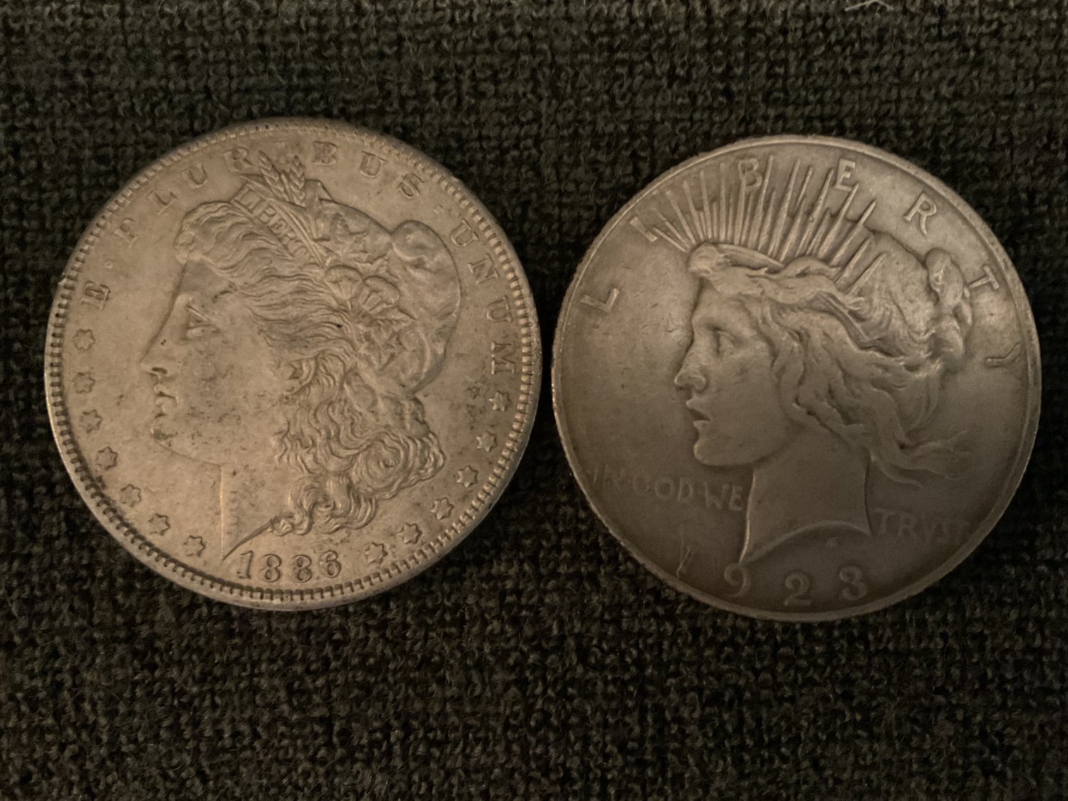 Image for 1886 Morgan & 1923 Peace Dollar