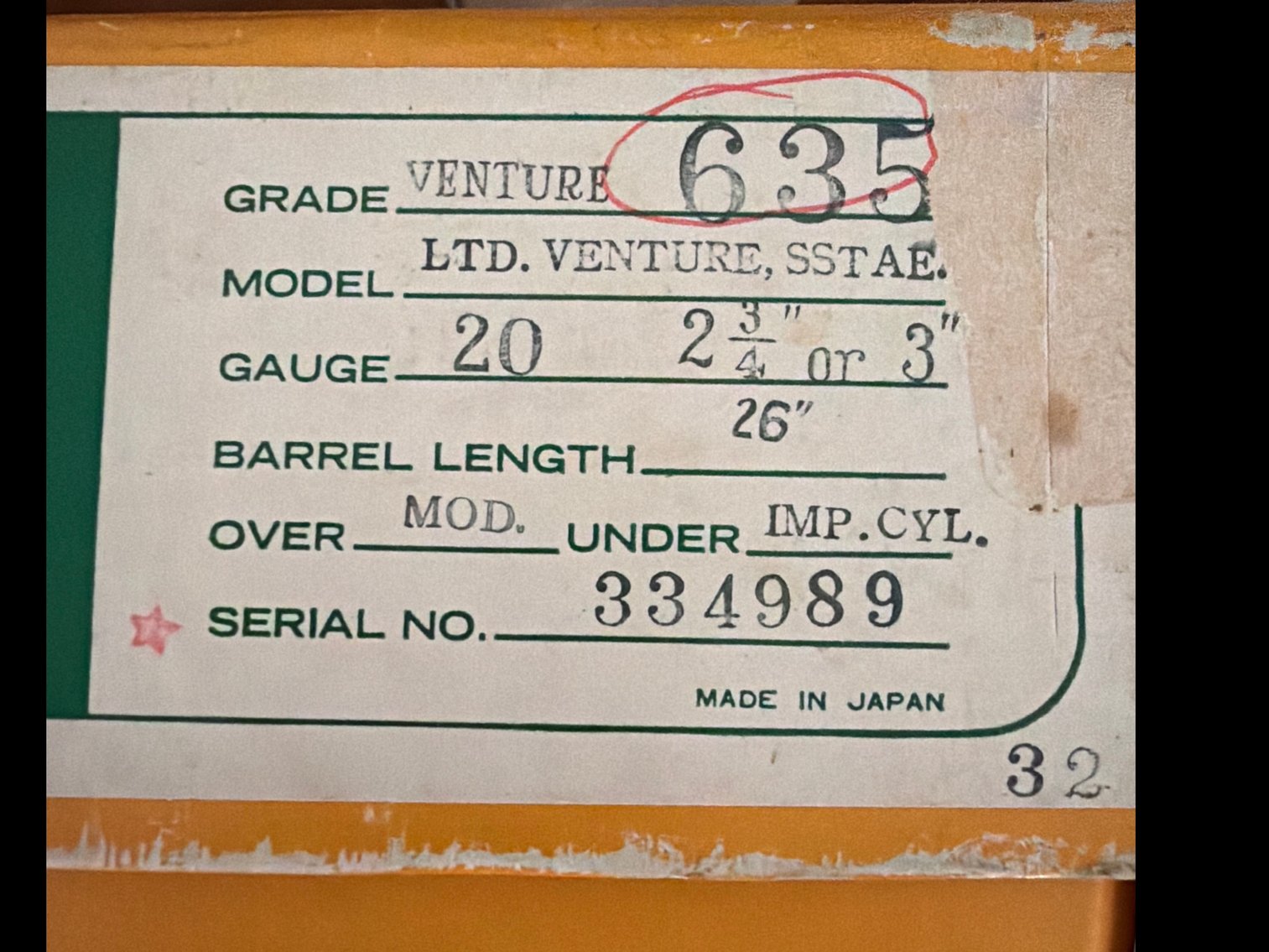Image for Miroku Shotgun 20 gage