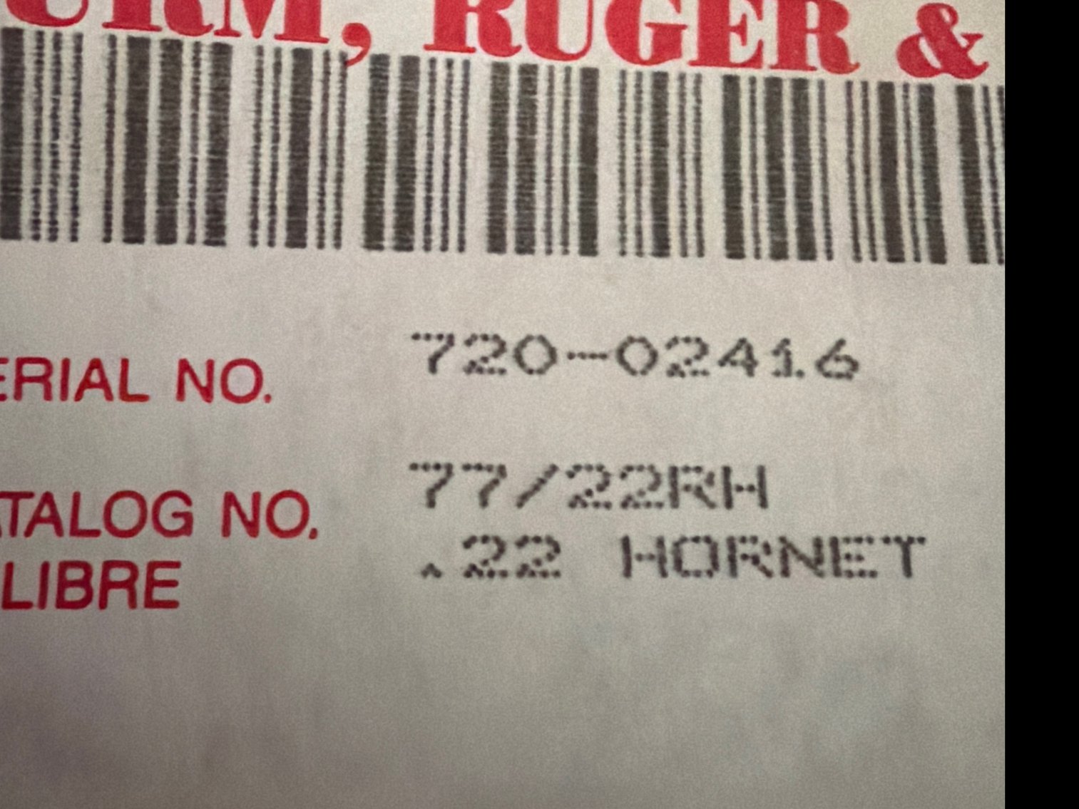 Image for Ruger 77/22. 22 Hornet