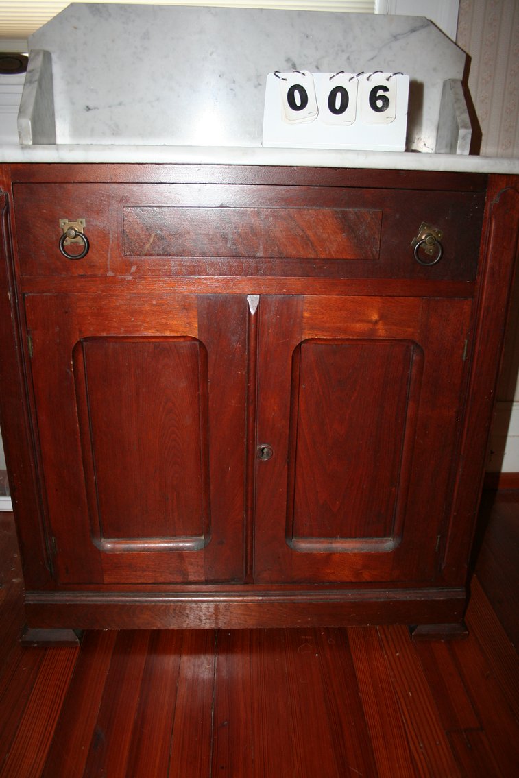 Image for Victorian Walnut Wash Stand with Marble Top Late 1880's