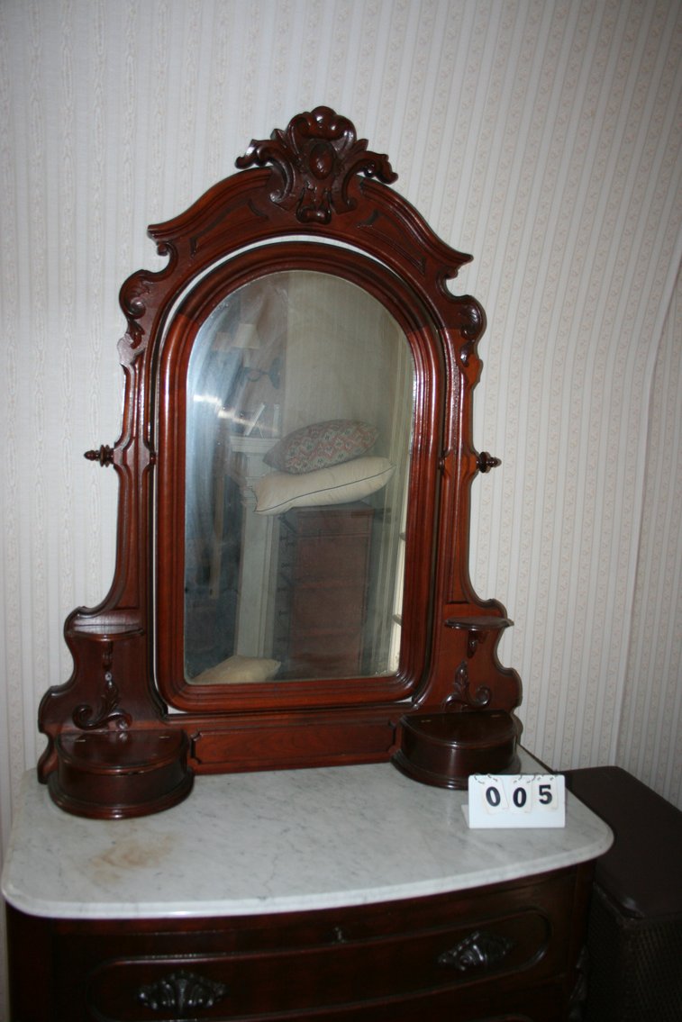 Image for Walnut Marble Top Dresser