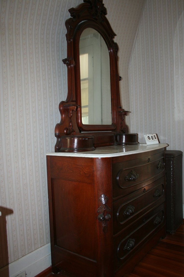 Image for Walnut Marble Top Dresser