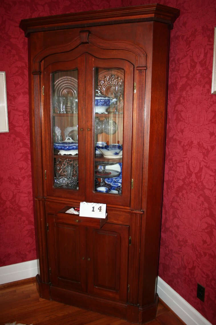 Image for Vintage Corner Cabinet  1950's