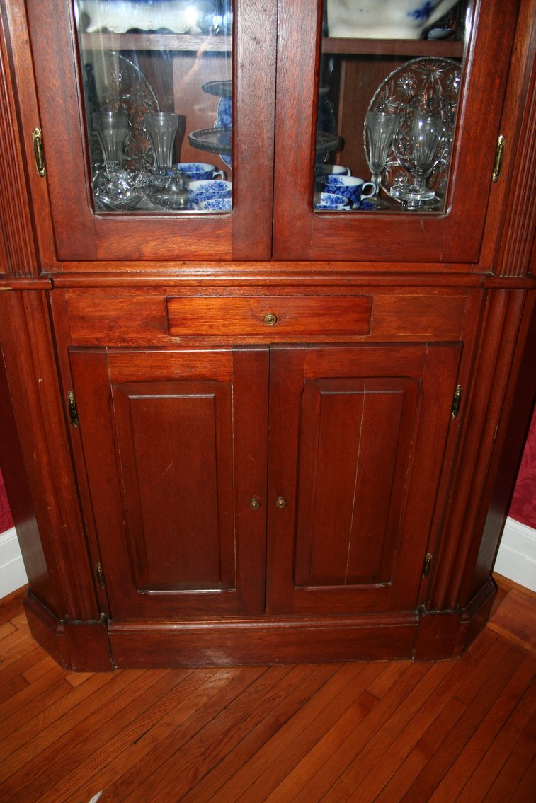 Image for Vintage Corner Cabinet  1950's