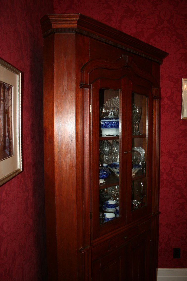 Image for Vintage Corner Cabinet  1950's