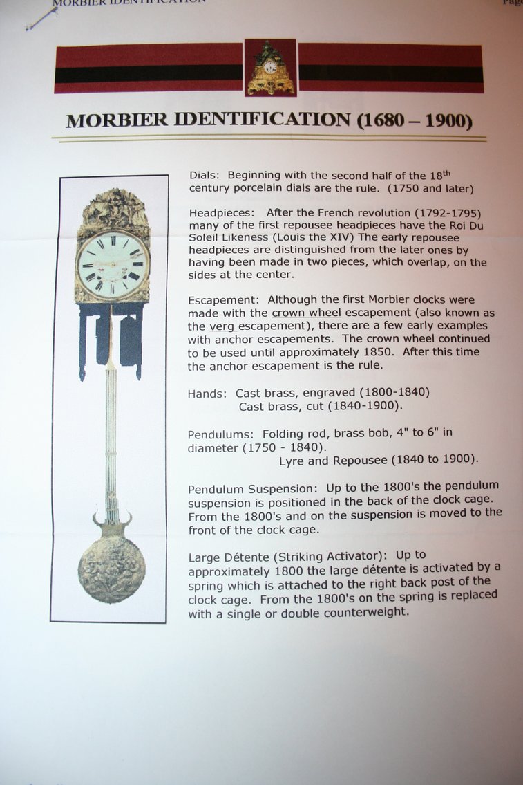 Image for Very Rare - Morbier Clock French Revolution  1840 - 1900