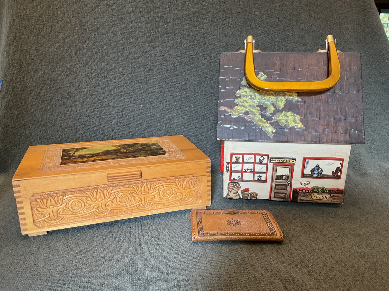 Image for Vintage Jewelry Box and Decoupage Purse