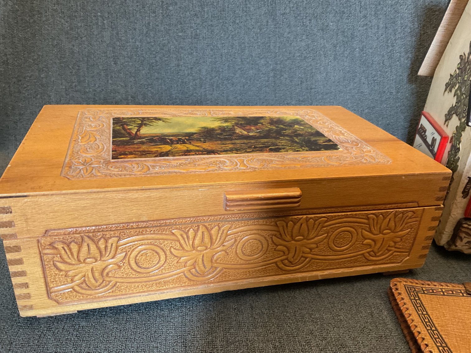 Image for Vintage Jewelry Box and Decoupage Purse