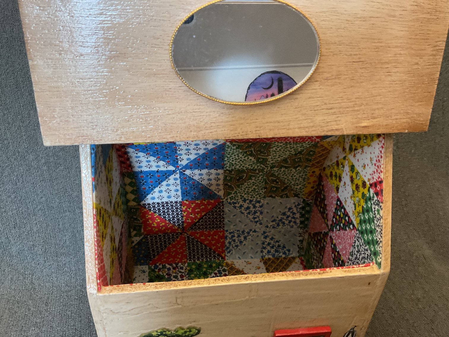 Image for Vintage Jewelry Box and Decoupage Purse