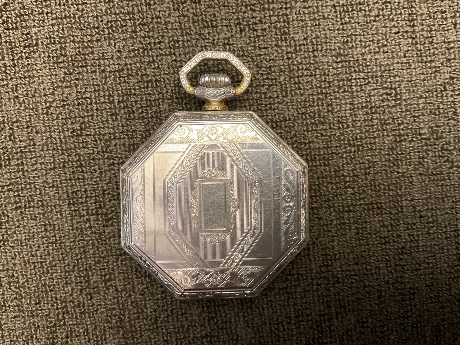 Image for Waltham Art Deco 7 Jewel Pocket Watch