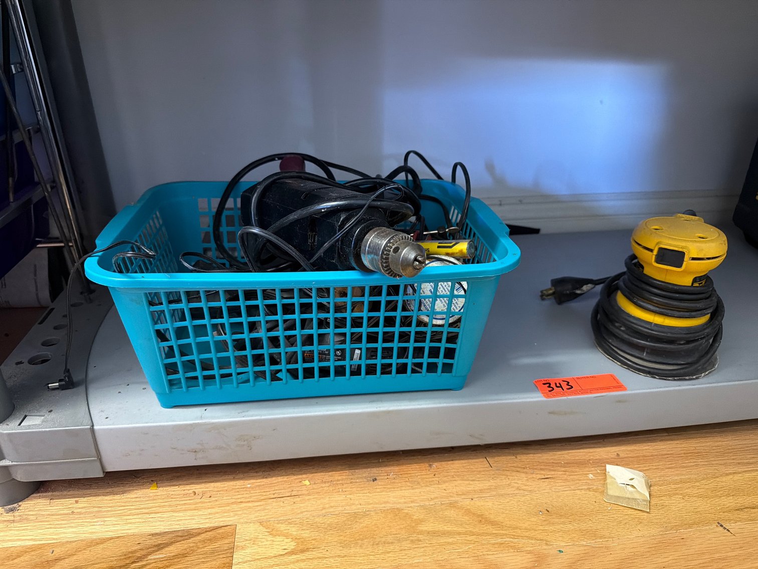 Image for Contents of shelf and plastic shelf