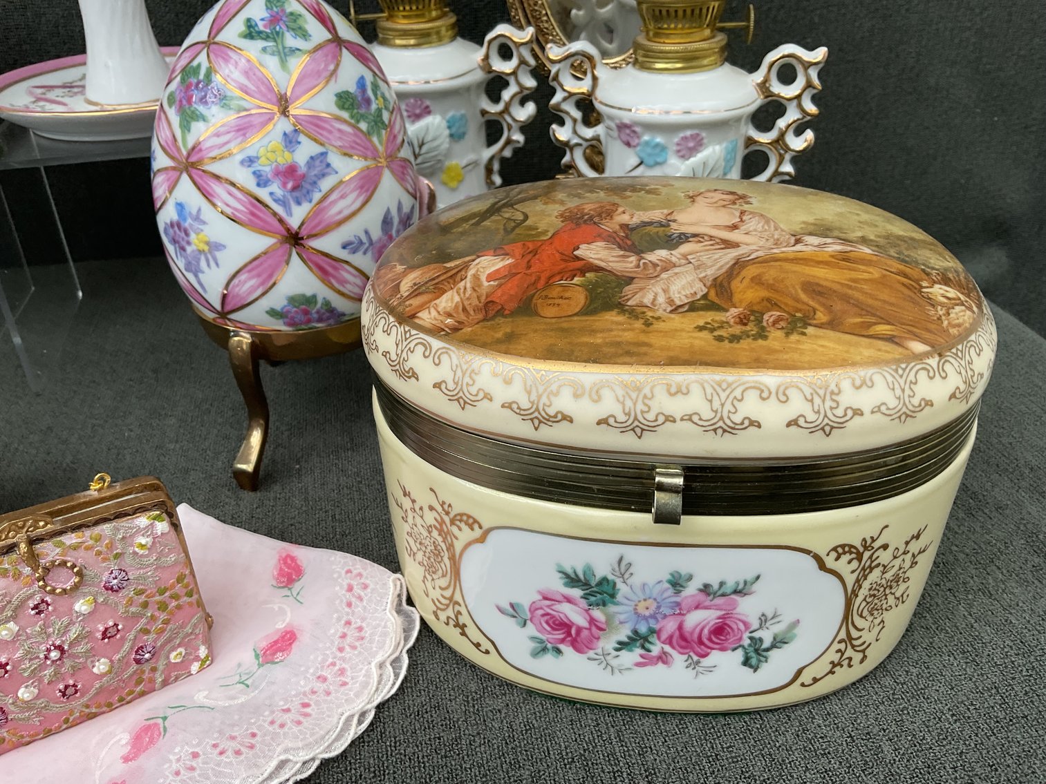 Image for Hat Pin Holder and Decor Lot
